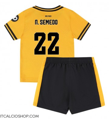 Wolves Nelson Semedo #22 Prima Maglia Bambino 2024-25 Manica Corta (+ Pantaloni corti)